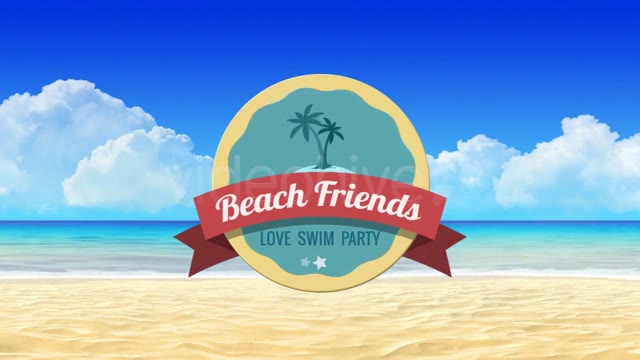Summer Beach Video Displays Vacation Travel Theme
