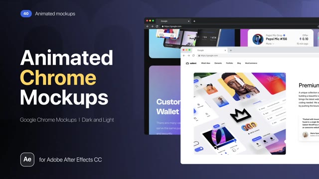 Google Chrome Animated Mockups