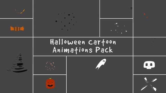 Halloween Cartoon Animations For After Effects