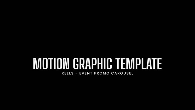 Reels Event Promo Carousel After Effects Template