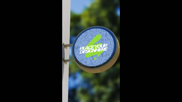 Vertical Signboard Mockup