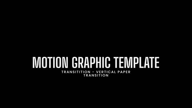 Transitition Vertical Paper Transition After Effects Project Files