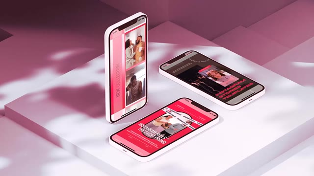 Instagram Vertical Reel Pink Red