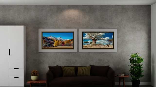 Poster Frame In The Room Mockup