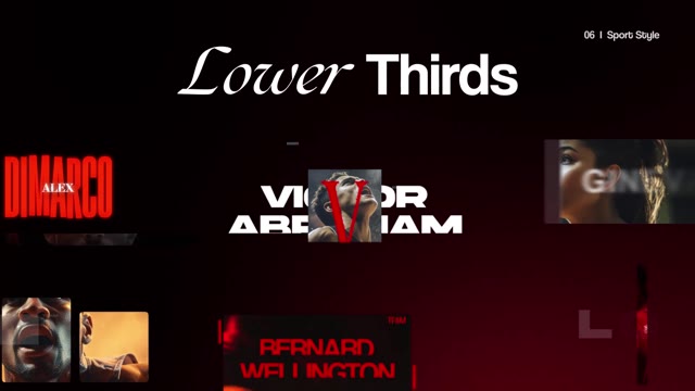 Sport Lower Thirds