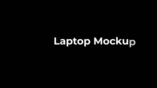 Laptop Mockup 4K Web Promo