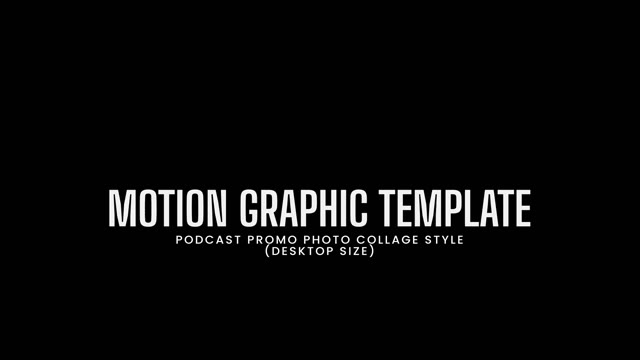Introopening Podcast Promo Photo Collage Style After Effects Project Files