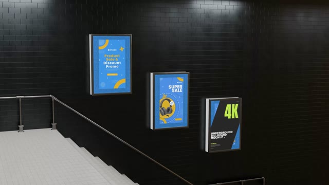 Underground Billboard Mockup