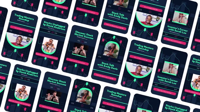 Social Media Reels Stock Market Podcast After Effects Template