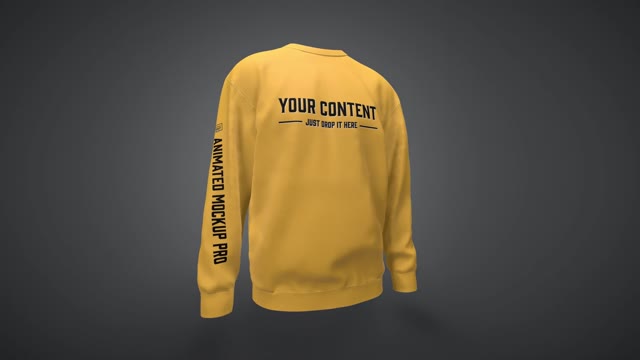 Sweatshirt Mockup Template Animated Mockup Pro