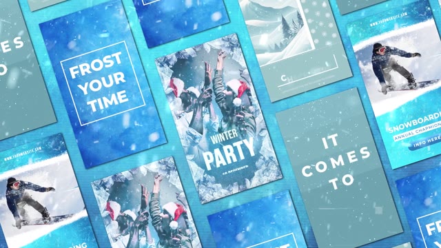 Winter Frost Instagram Christmas Stories Post 2