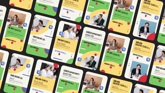Social Media Reels Hiring Info After Effects Template