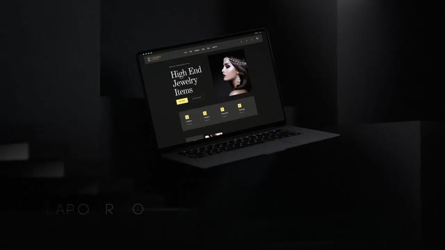 Dark Web Promo Laptop Mockup