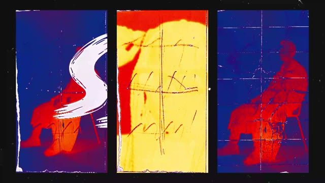 Vertical Paper Brush Elements Transitions