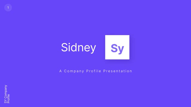 Sidney Company Profile Video Display After Effect Template