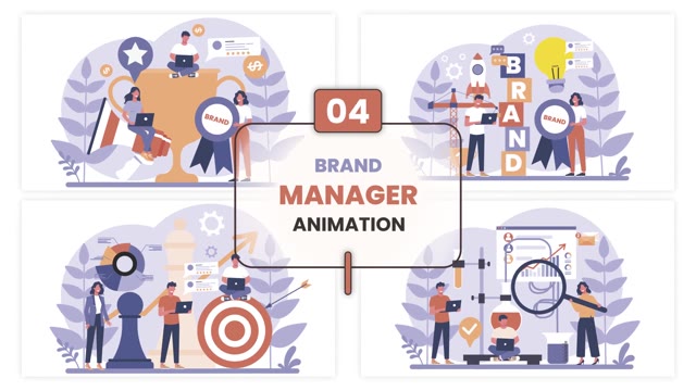 Brand Manager Illustration Animation Scene