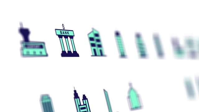 Buildings Animated Icons