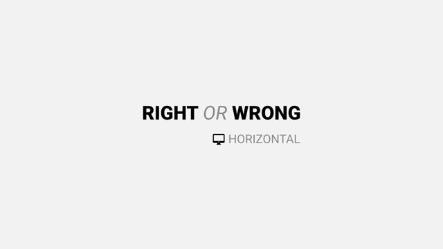 Right Or Wrong Kit