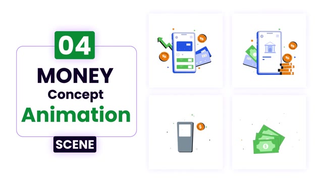 Money Concept Illustration Animation