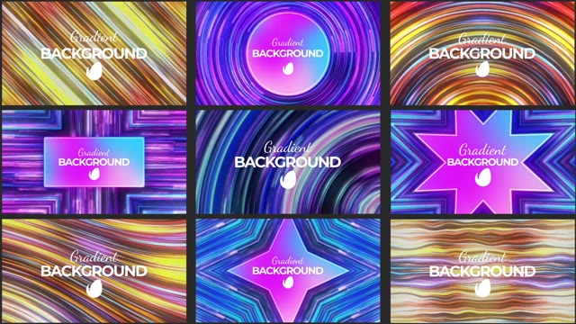 Glass Gradient Bakgrounds