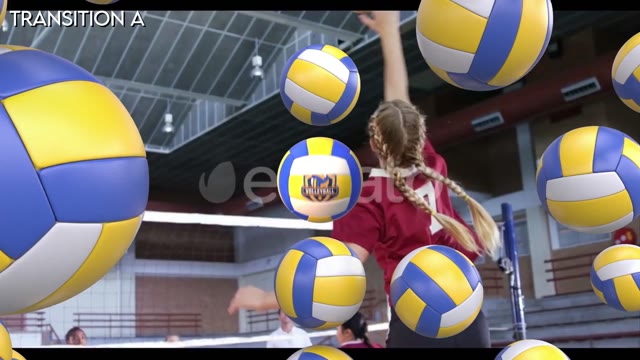 Volleyball Transitions 5 Versions